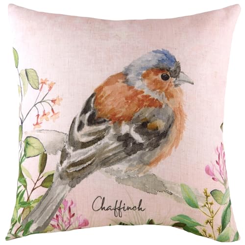 Evans Lichfield Spring Birds Coussin Garni de Plumes Aquarelle Motif Oiseaux