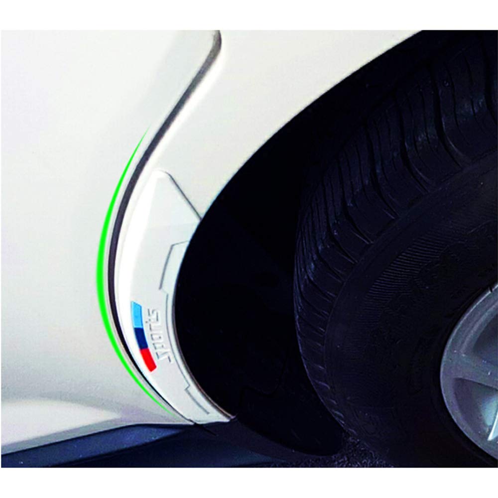 Black Straight LEIWOOR Car Wheel Wells Fender Eyebrow Edge Trim