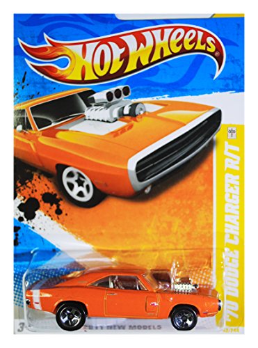 2011 Hot Wheels '70 Dodge Charger R/T Orange #42/244