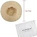 LETHMIK Womens Floppy Straw Hat Summer Beach Brimmed Ladies Crushable Sun Hat Beige