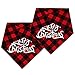 Malier 2 Pack Dog Bandanas Christmas Classic Buffalo Plaid Dog Bandana Dog Scarf Triangle Bibs Kerchief Merry Christmas Pet Costume for Small Medium Large Dogs Cats Pets (Christmas 7, Large)