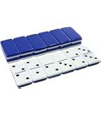 Amazon.com: OMURA Games | Acrylic Double 6 Jumbo Dominoes Set