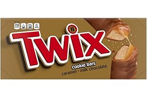 TWIX Bulk Chocolate Candy Individually Wrapped, Full Size, Caramel Chocolate Cookie Candy Bar, Perfect for Snacks, Parites, Goodie Bags, Holidays 36-Count Box