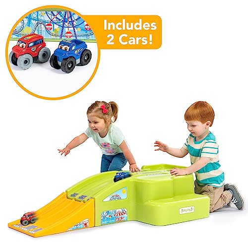 Simplay3 Deluxe Race and Ride Kids Downhill Roller Coaster and
