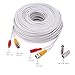 WILDHD BNC Cable, 4x150ft All-in-One Siamese Video and Power Security Camera Wire, CCTV Cable with 2 Female Connectors for All Max 5MP HD CCTV DVR Surveillance System (White)