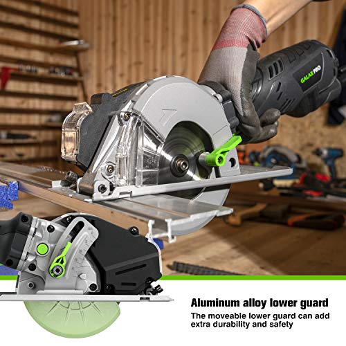 GALAX PRO Handkreissäge, 705W 3500 U/min Metal Kreissäge, 2 Sägeblättern Ø 120 mm, Maximale Schnitttiefe 41.5MM… – Bild 8