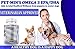 Omega 3 EPA/DHA Pure Premium Fish Oil Improves Dry Itchy Skin Softens the Coat Supports the Heart & Immune System, Hips & Joints Made in the USA