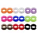 Longbeauty 22pcs/18pcs Soft Silicone Ear Gauges Flesh Tunnels Expander Stretchers Piercing Mixed Color Set (9 Pairs of Gauge=16mm(5/8