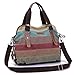 OSOPOLA M-1196 Leisure Canvas Top Handle Cross Body Bag Tote Handbags for Women