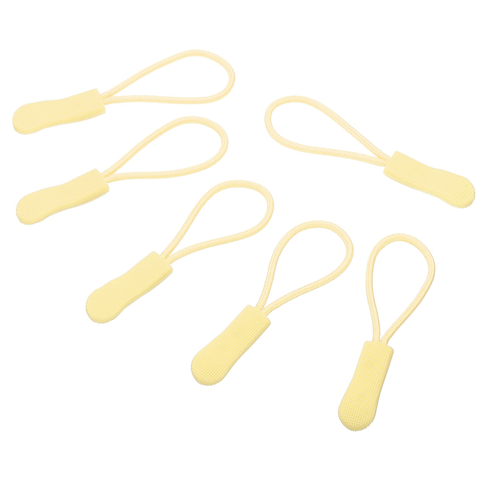 PATIKIL Zipper Pulls Replacement, 30 Pack Extension Cord Handle Fix Tab Tag Extender Fixer Puller for Luggage Backpacks Jackets, Beige — image 1