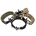 Paracord Survival Bracelet with Adjustable Black Stainless Steel D Shackle - Grade Type III Military Bracelet - Suitable for 8 to 9 Inch Wrists