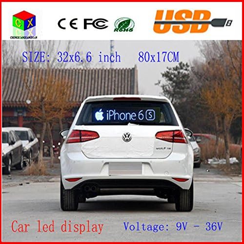 LED Car display indoor programmable image RGB full color LED sign support scrolling text LED advertising screen display