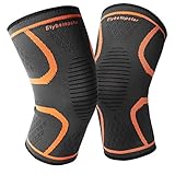 Knee Brace Support Compression Sleeve[Best]Etybetopstar 1 Pair Knee Protector for Meniscus Tear, Arthritis, ACL, Joint Pain Relief, Injury Recovery, Running, Basketball, Biking, Sports for Men & Women