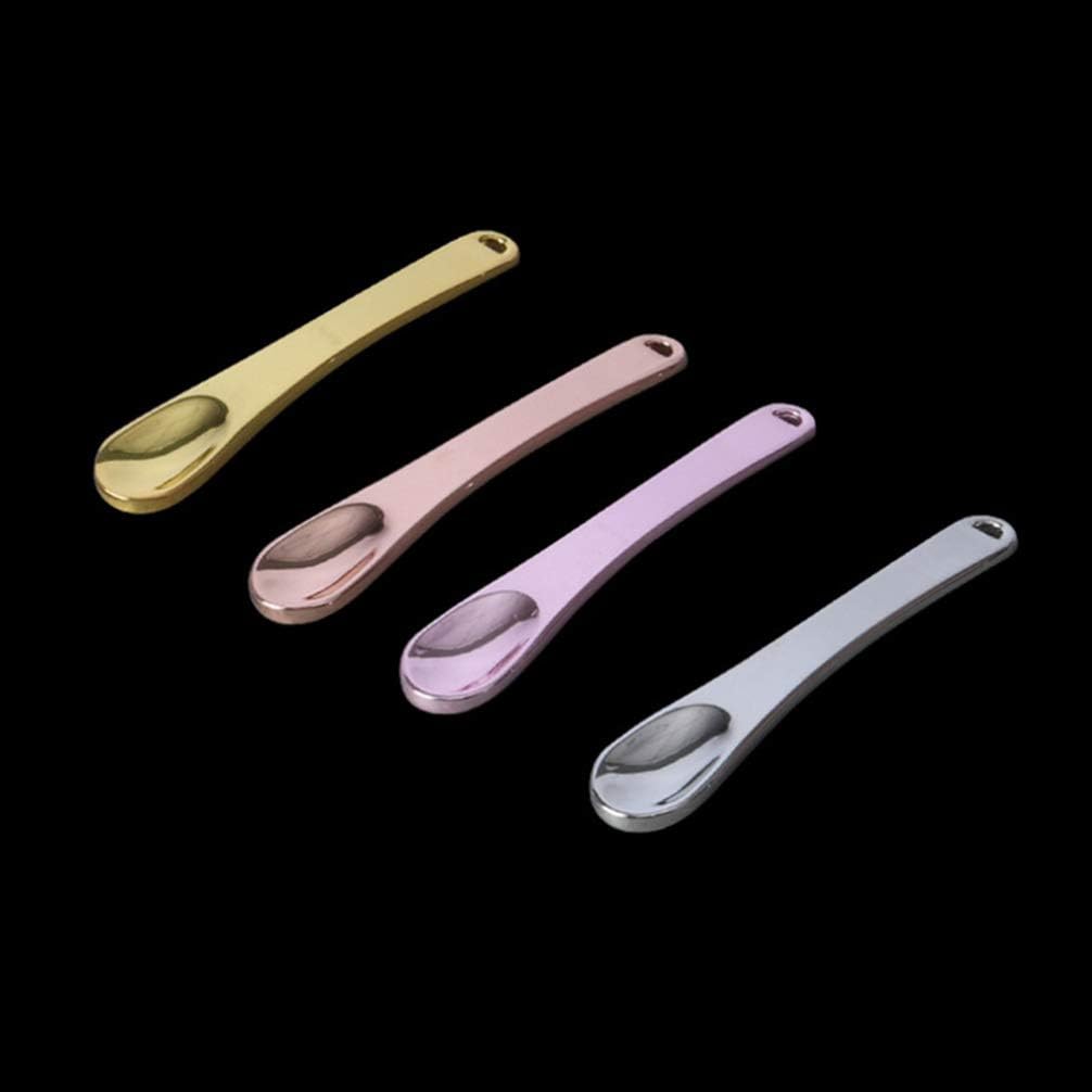 Milisten Metal Cosmetic Spatula Set Mini Makeup Spoon and Beauty Scoop for Facial Cream Mask Skincare Spatula for Eye Cream Application and Mixing Compact Reusable Metal Face Mask Spoon - Image 4