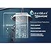 DreamLine Prism Lux 34 5/16 in. D x 34 5/16 in. W, Frameless Hinged Shower Enclosure, 3/8