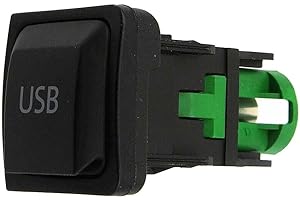 5KD035726A Car Center Console USB Socket Switch for Golf MK6 (2005-2013) and for Jetta MK5 (2005-2013) - ABS and Metal Replac