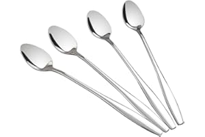 Ggbin 7.5-Inch Ice Tea Spoons, Stainless Steel Long Spoons, 12 Pieces