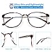 livho Blue Light Blocking Glasses,Cut UV/Ray Transparent Lens,Computer Reading/Gaming Glasses,Anti Eyestrain/Anti Scratch,Sleep Better for Women/Men (Leopard)