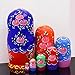 NY 7pcs Cute and Beautiful Red Belly Girl Stacking Toys/Russian Nesting Dolls/Wooden Matryoshka Dolls