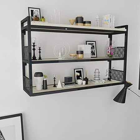 ZJDK Wandregal, weißes Wandregal, Rahmen-Wandregale, kreatives Mode