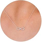 VRIUA Silver Necklace for Women 14K Silver Plated Dainty Bow Snowflake Star of David Butterfly Sun Lotus Flower Bead Necklace Simple Jewelry Everyday