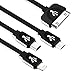 Winsword Multi Charger, 2 Pack (3.3ft) 4 in 1 Multiple USB Charging Cable Adapter with 8 Pin Lightning / 30 Pin / Micro USB 2.0 / Mini USB Ports for iPhone, iPad, Samsung and Android Phones and More