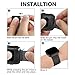 iGK For Fitbit Versa Bands, Stainless Steel Milanese Loop Metal Mesh Bracelet Sport Strap with Unique Magnet Lock Wristbands Replacement Band for Fitbit Versa Black Large