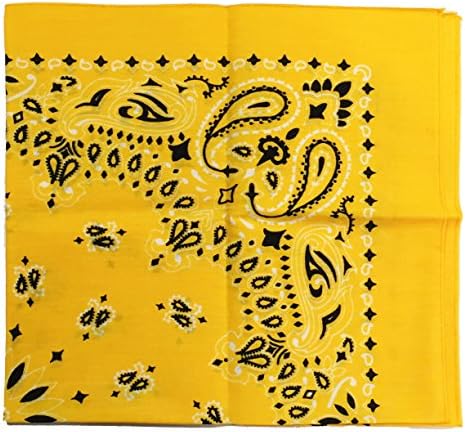 USA Made Military Army Trainmen Paisley 22 (Yellow)