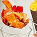 HoststyleZ French Fries Holder, Stainless Steel Party Platter, Serving Trays for parties Cone Fries Popcorn Vegetables Fruit with Double Sauce Dishes