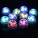 HuDieM Flameless LED Tea Lights Candles,Multi Color Bulb Light with Remote Control,Battery Operated Electric Votive Tealight Candle for Xmas Holloween Christmas Party Wedding Decoration (10 Pack)