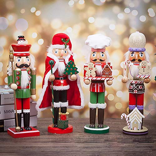 Owlhouse Wooden Nutcracker Decorative Christmas Ornament for Party Home Decoration - Thumbnail 3