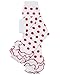 juDanzy Christmas and Halloween baby and toddler Leg Warmers for Girls and Boys (Newborn, White With Red Dots)