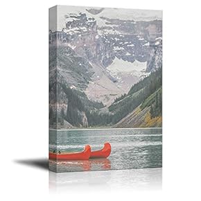 Canvas Wall Art for Living Room,Bedroom Home Artwork Paintings A Clear Calm Lake Ready to Hang - 12x18 inches