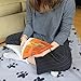 Evelots Fleece Pet Blanket, Charcoal/Black, 60x40
