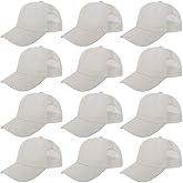 ZH 12 Pack Mesh Trucker Hats, Bulk Baseball Caps for Men and Women, Trucker Cap Wholesale