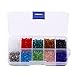 Bingcute DIY 4mm 1000Pcs Faceted bicone Crystal Glass Beads for Bracelets with Container Box Beads for Jewelry Making