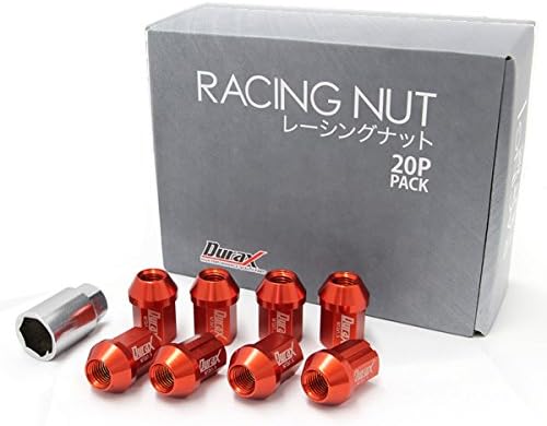 色選択 デュラックス Durax 軽量 アルミホイールナット レーシングナット M12 P1 5 袋ナット ショートタイプ ホンダ マツダ ダイハツ ロックナット付き トヨタ いすゞ アウトレット 送料無料 三菱 個セット オレンジ