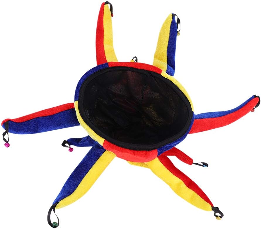 Qchomee Clown Hat Jester Cap Halloween Costume Cosplay Party Funny 13 Bells Multicolor Hats with Clown Nose Circus Costume Props for Adults Carnival Christmas Fancy Dress Mardi Gras Party Supplies - Image 5