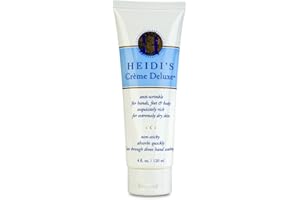 HEIDI'S Creme Deluxe Intensive Anti Wrinkle Hand Cream - Luxury Hand Repair Moisturizer with Shea Butter - Professional Salon Quality - Made in USA, Cruelty Free (4 ounce)