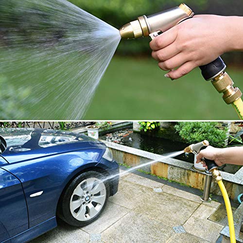 V.C.Formark Garden Hose Nozzle Sprayer, Heavy Duty Metal Nozzle Water Gun, Adjustable Multi-Function Nozzle for Hand Watering Plants & Lawn, Car Washing, Patio and Pets - Thumbnail 5