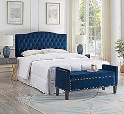 24KF Velvet Modern Upholstered Tufted Button