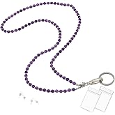 Lanyard for Women, Beaded Lanyards for ID Badges Holder Teacher Lanyard Holder Keychain Necklace Strap for Women Girls