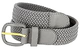 Luxury Divas Gray Braided Elastic Stretch Belt Size XX-Large