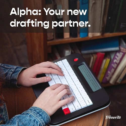 Freewrite Alpha Portable Digital Typewriter With LCD Display, Long