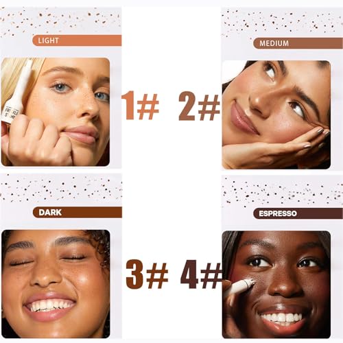 LBOYLOVE® Upgrade Faux Freckle Stamp Pen Waterproof Fake Freckles Makeup Tool, Natural-Looking Freckle Maker & Spray with Multi-Prong Precision Stamp Head, Long-Lasting Sunkissed Makeup (2# Medium)