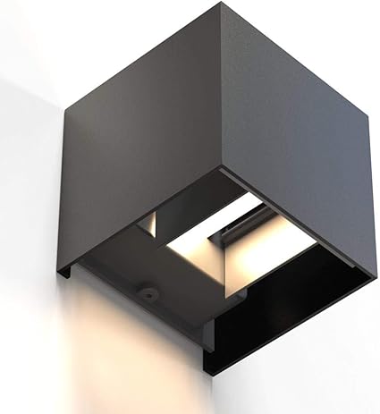 Hama LED Wandleuchte fr innen und auen dimmbare Smart Home Lampe fr Alexa und Google Assistant Sprachsteuerung u per App Auenleuchte mit Schutzklasse IP44 2700K bis 6500K schwarz