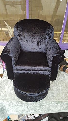kids crushed velvet chair