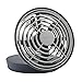Treva 5 Inch Portable Fan, Battery Operated or USB Connected Cooling for Travel, Outdoor, Car, and Office. Compact Folding and Tilting Design for Directional Air Flow (Grey)