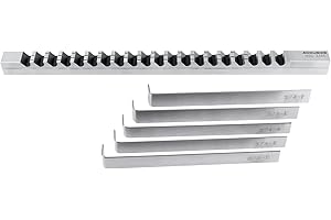 Accusize Industrial Tools 3/4'', Style E High Speed Steel Keyway Broach, 5000-0034