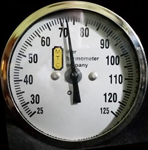2" Dial Commercial 304 Stainless Steel Bimetal Thermometer 12" Stem 25-125 F Range